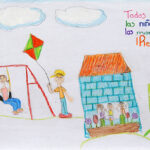 Expresan niños con cáncer su alegría en dibujos y pinturas