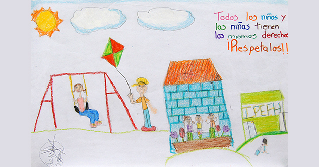 Expresan niños con cáncer su alegría en dibujos y pinturas