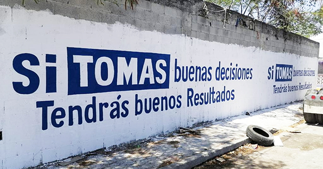 ¿Tomas buenas decisiones?, aparecen pintas en Guadalupe