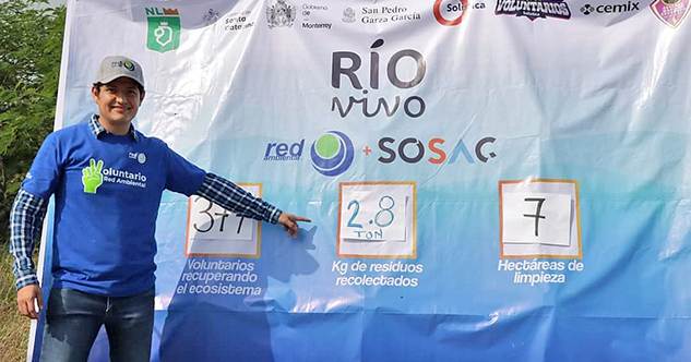 Realizan exitosa jornada de limpieza «Río Vivo» en el río Santa Catarina