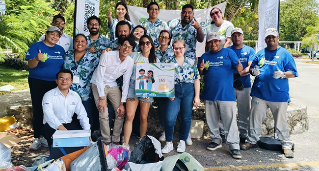 Recolectan más de una tonelada de residuos en campaña “Haz Eco” en Cancún
