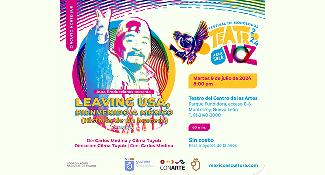 Regresa a NL el Festival de Monólogos. Teatro a una sola voz