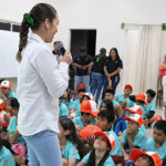 Identifican niños la nueva infraestructura urbana que protegerá a peatones y ciclistas en NL