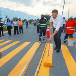 Refuerzan infraestructura peatonal y vial en Cumbres San Agustín