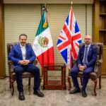 Recibe Adrián de la Garza visita del cónsul de Gran Bretaña