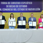 Ratifican UANL y Congreso NL convenio para becas estudiantiles