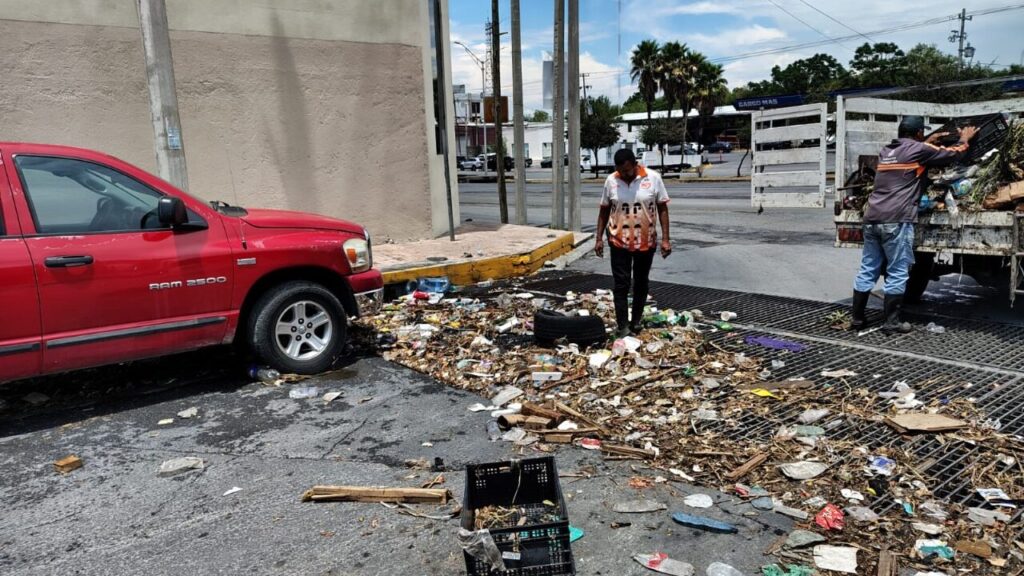 Retira Servicios Públicos de Guadalupe 16 toneladas de basura tras lluvia