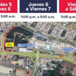 Anuncian restricciones viales por obras en la zona del Huajuco