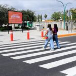 Rehabilitan en Guadalupe señalamientos para mejorar seguridad vial