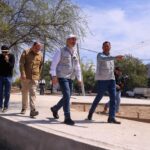 Supervisa Adrián de la Garza avance de parque lineal en Av. No Reelección