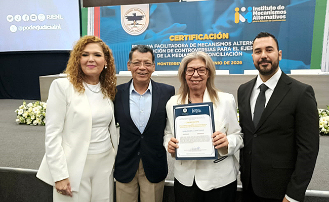 Obtienen funcionarios de Monterrey Certificado Nacional en Mediación y Conciliación