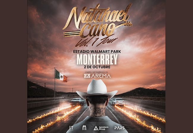 Anuncia Natanael Cano concierto en Monterrey