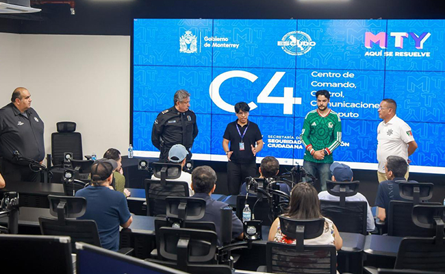 Sorprende tecnología de Monterrey a Delegación de Arabia Saudita que visitó el C4