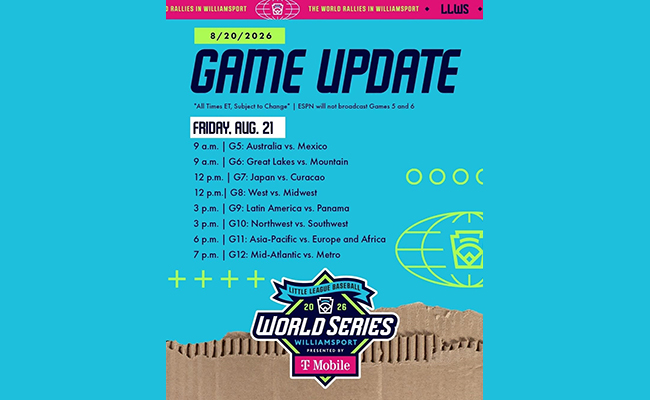 Posponen intensas lluvias el juego de México vs. Australia en Williamsport