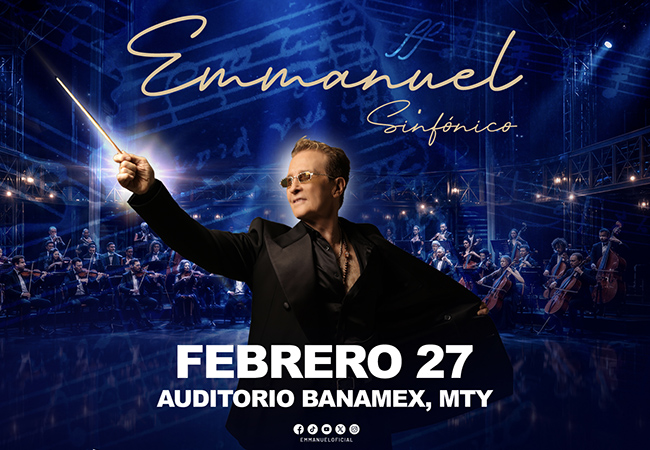 Celebrará Emmanuel su legado en Monterrey con ‘Emmanuel Sinfónico’