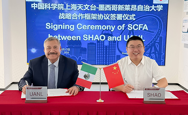 Fortalece UANL colaboración con observatorio astronómico de Shanghái