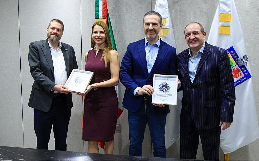 Reconoce UNICEF a Monterrey por trabajo a favor de la infancia en el Mundial