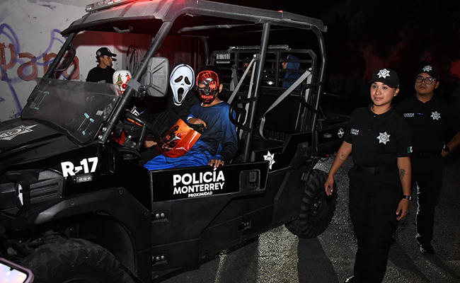 Realizará Policía de Monterrey operativos en colonias por Halloween